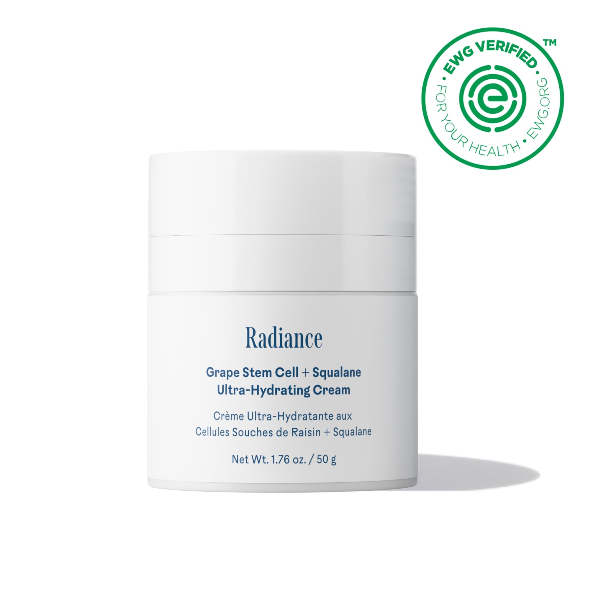 Three Ships Radiance cream texture closeup shows light, fast-absorbing hydration.