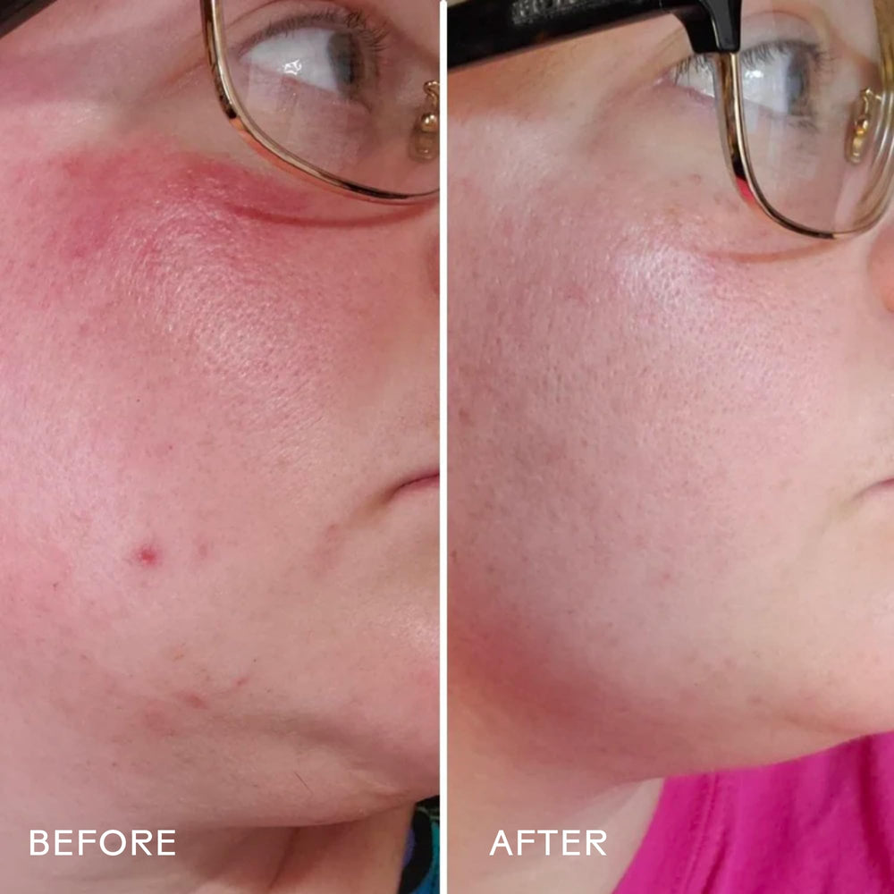 Three Ships Radiance morning application demonstrates daily skincare routine.