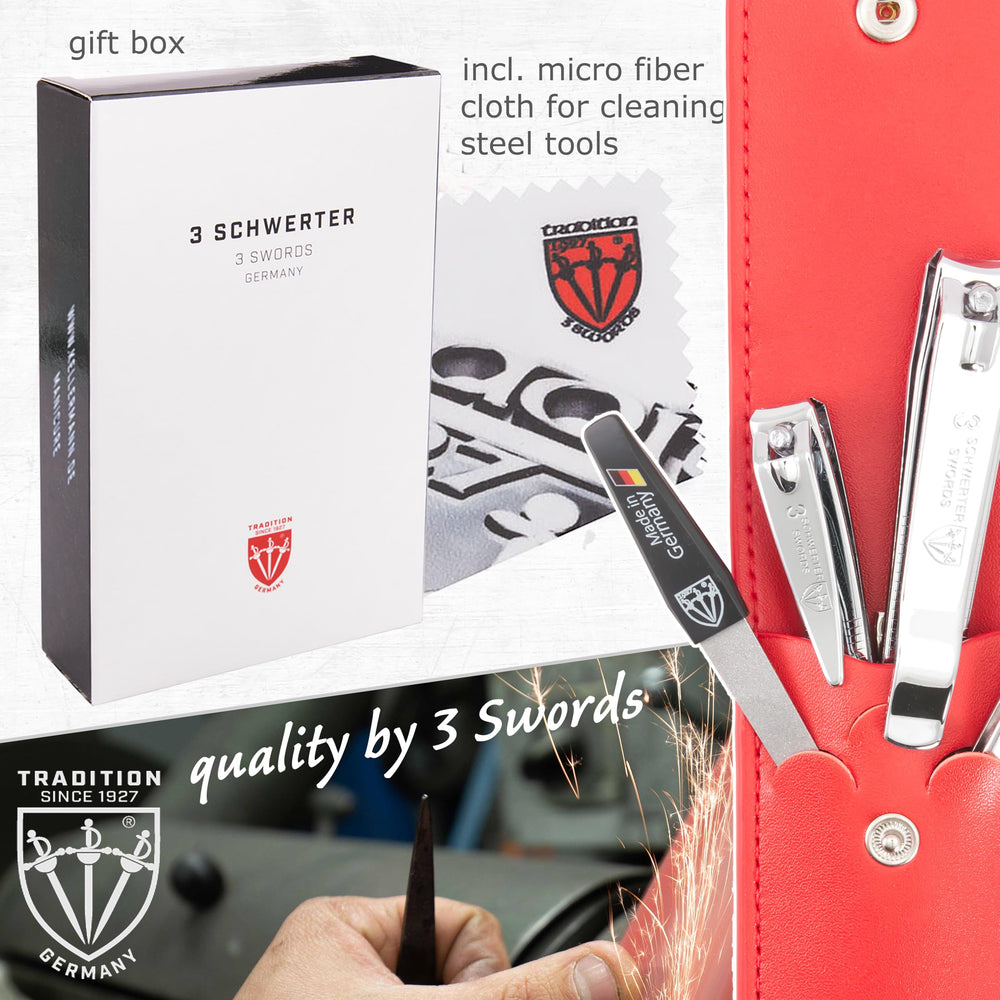 Three Swords Germany gift box presents premium nail care set
