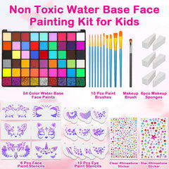 Thrilez face-paint-kit gem stickers; sparkle accents for festive cosplay and parties.