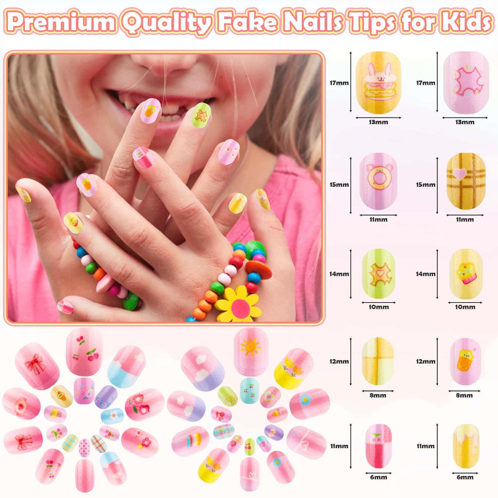 Thrilez kids press-on nails gift-ready set for celebrations