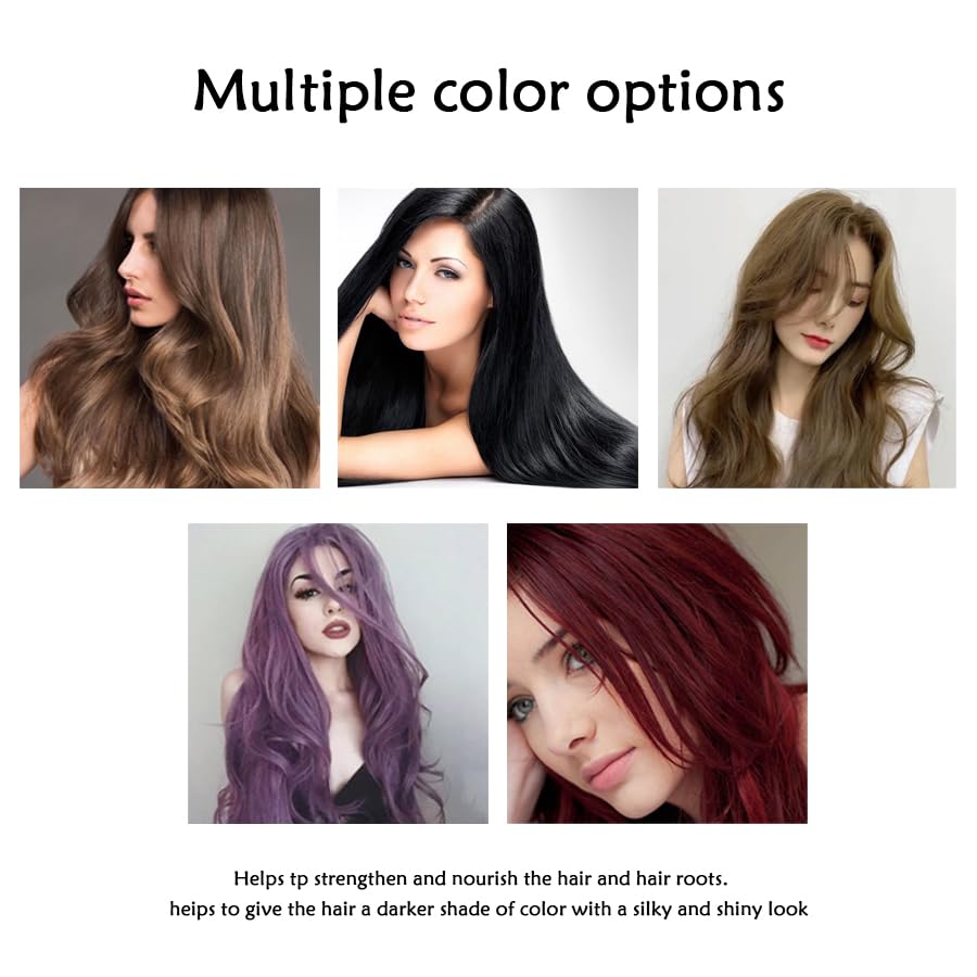THUIOP Hair Dye Shampoo beard-application illustrates multi-use for facial hair color