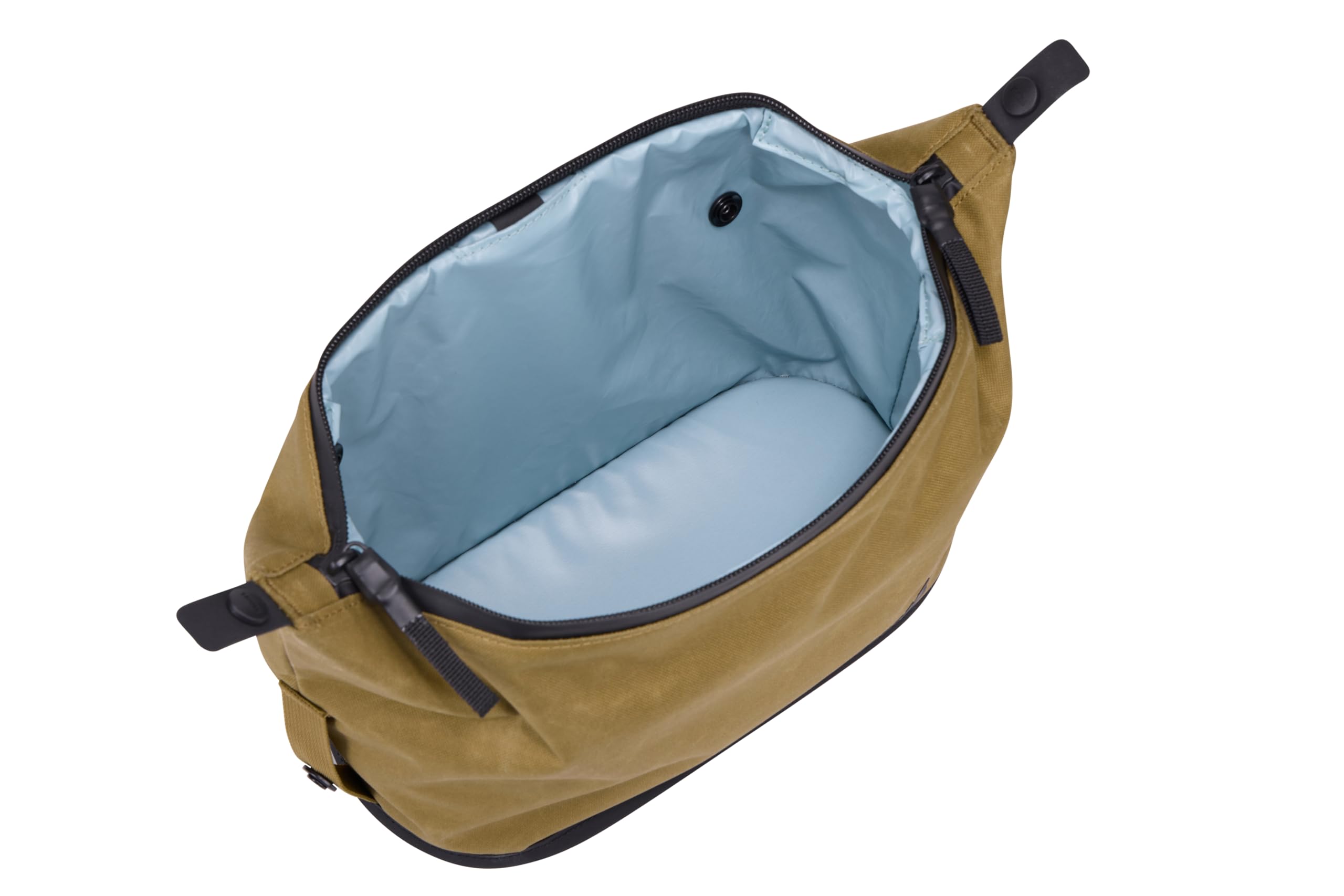 Thule Aion side flaps extended for extra items during trips