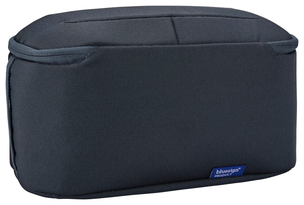 Thule Subterra 2 toiletry bag open lid with wipeable mesh panel for easy access