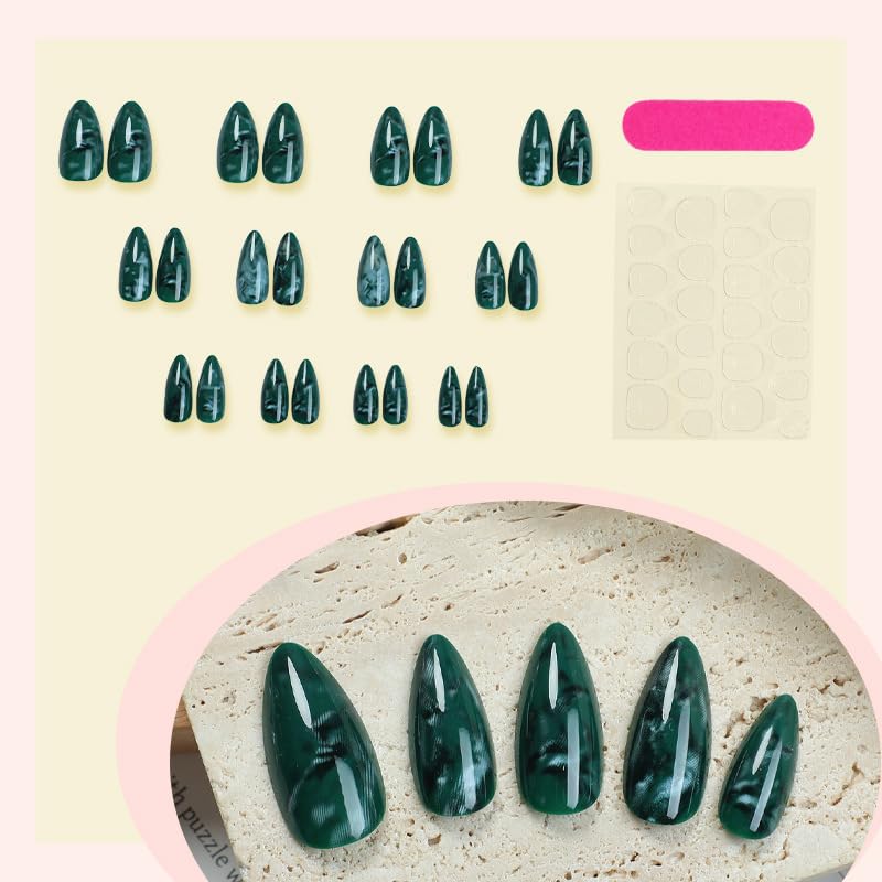Thuoxde nail stickers and adhesive provide a secure, salon-like finish.