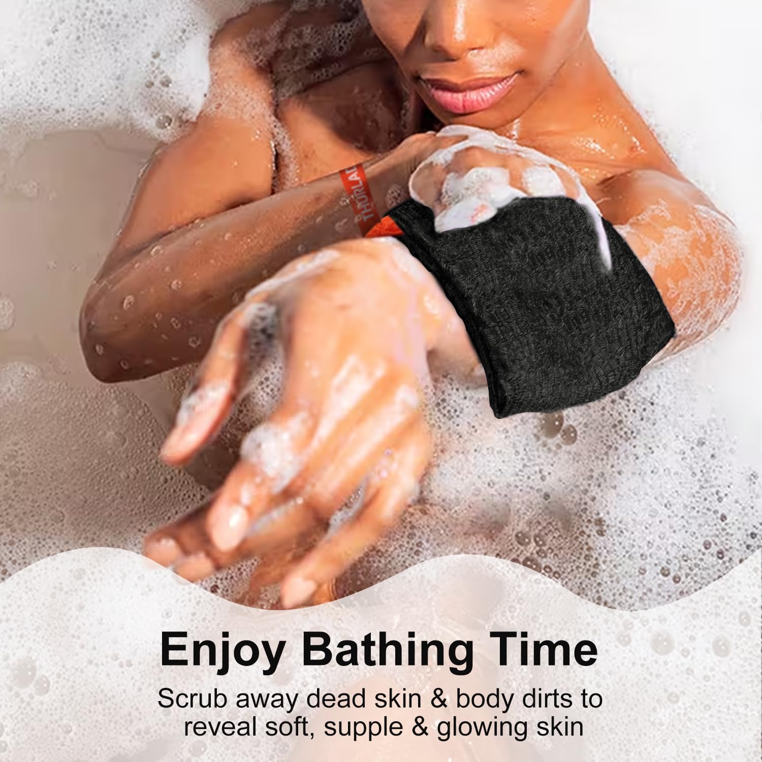THURLADY soap bag inside view with soap shows compact storage and lather