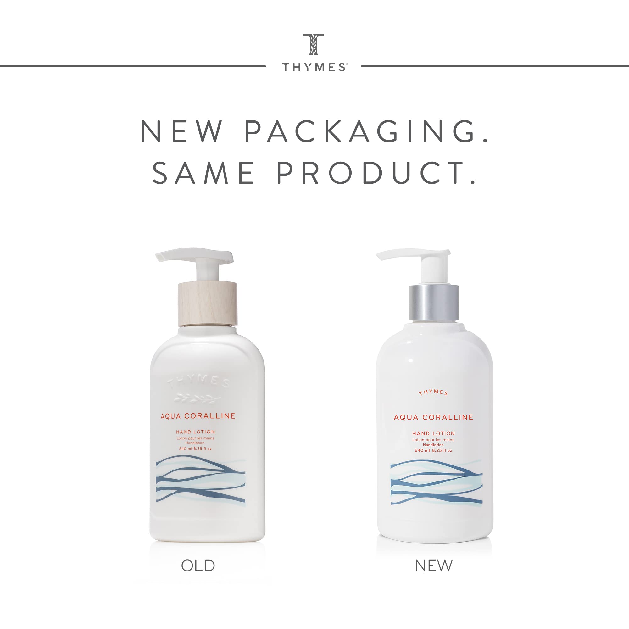 Close-up of Aqua Coralline fragrance notes from Thymes lotion
