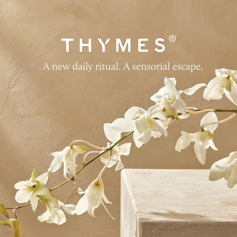 Thymes cruelty-free symbol image reinforces ethical, renewable-sourced ingredients.