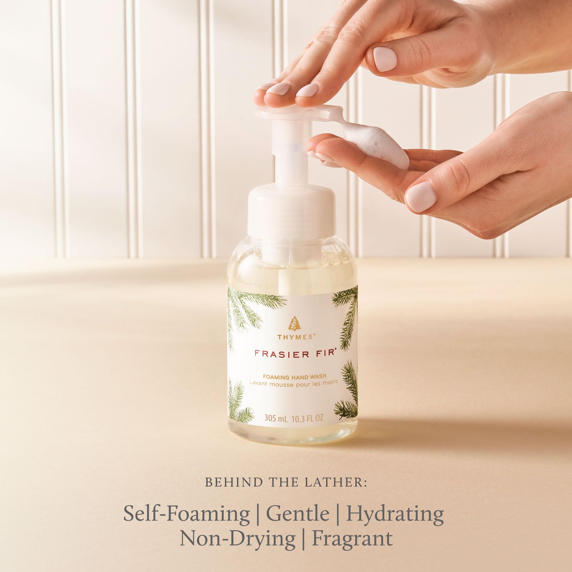 Thymes Foaming Hand Wash kitchen or bathroom decor friendly