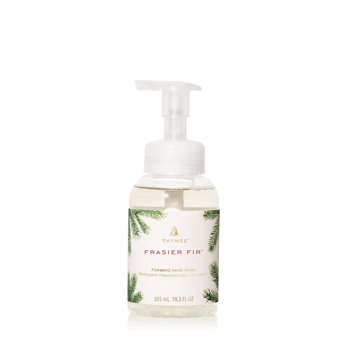 Thymes Foaming Hand Wash pump bottle with forest scent for soft hydrated hands