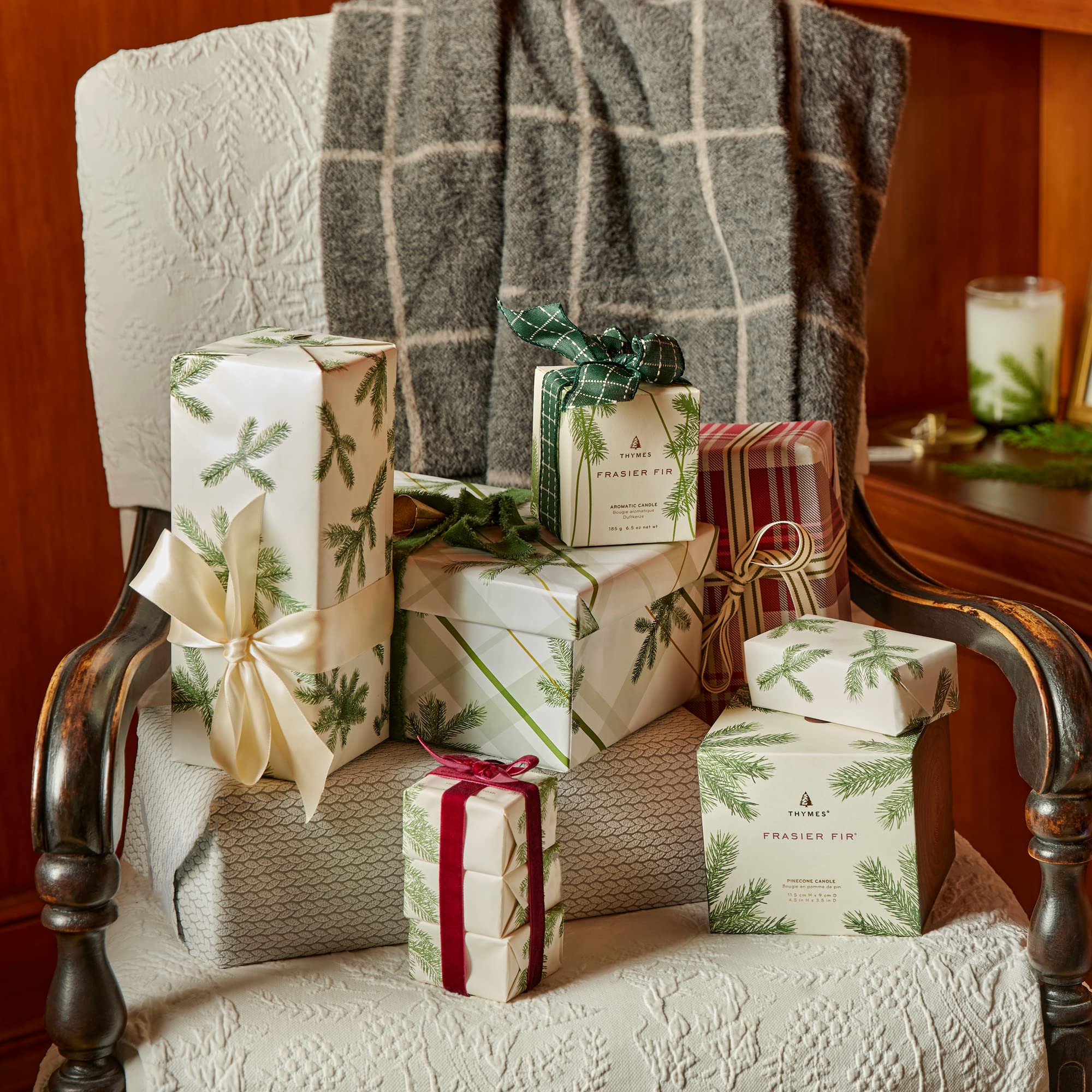Thymes Frasier Fir cruelty-free vegan label on packaging