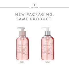 Thymes Kimono Rose soap lather forming silky, fragrant wash