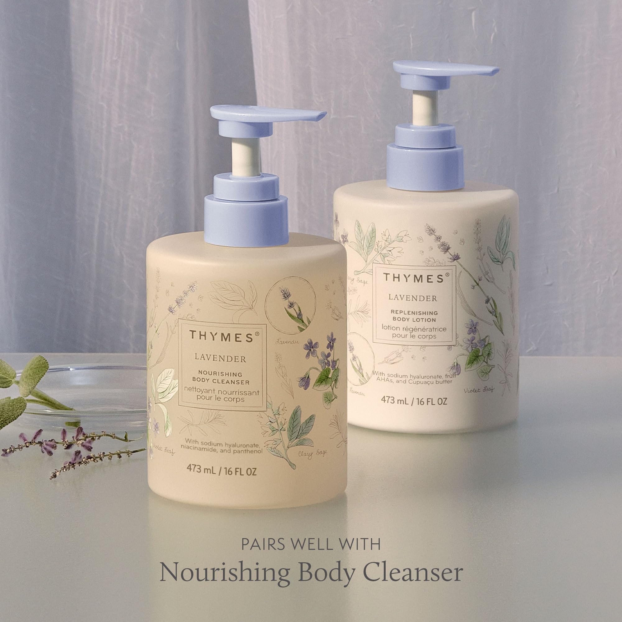 Thymes fruit AHAs image suggesting gentle exfoliation and renewed glow