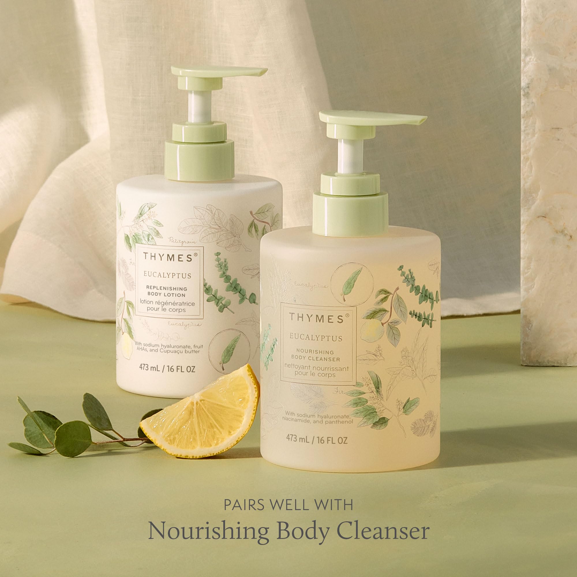 Thymes Large Replenishing Body Lotion ingredients cupuacu butter for emollience