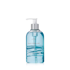 Thymes Moisturizing Hand Wash pump bottle shows Aqua Coralline fragrance for everyday cleansing
