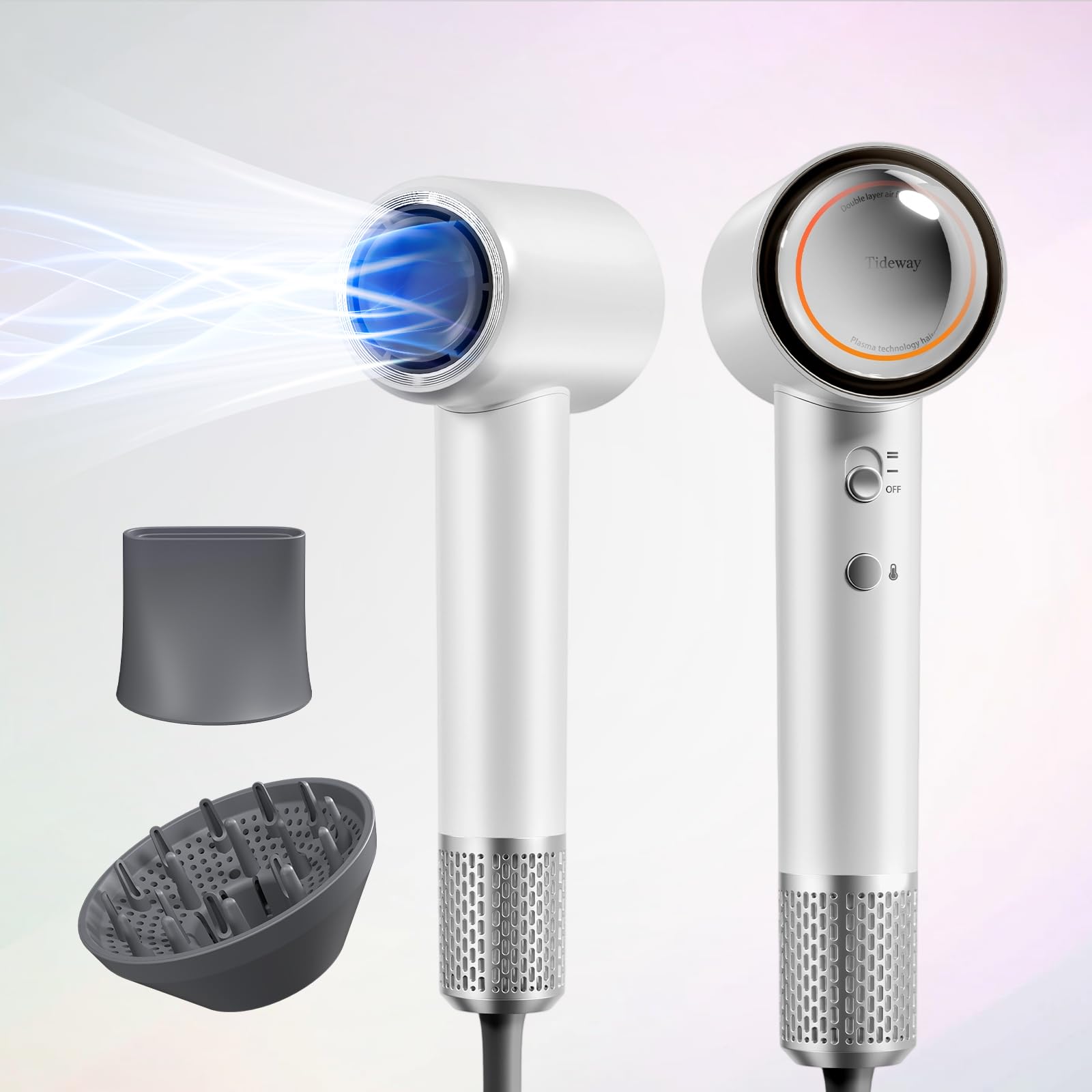 Tideway Hair Dryer color-treated hair use shows compatibility with salon-quality styling