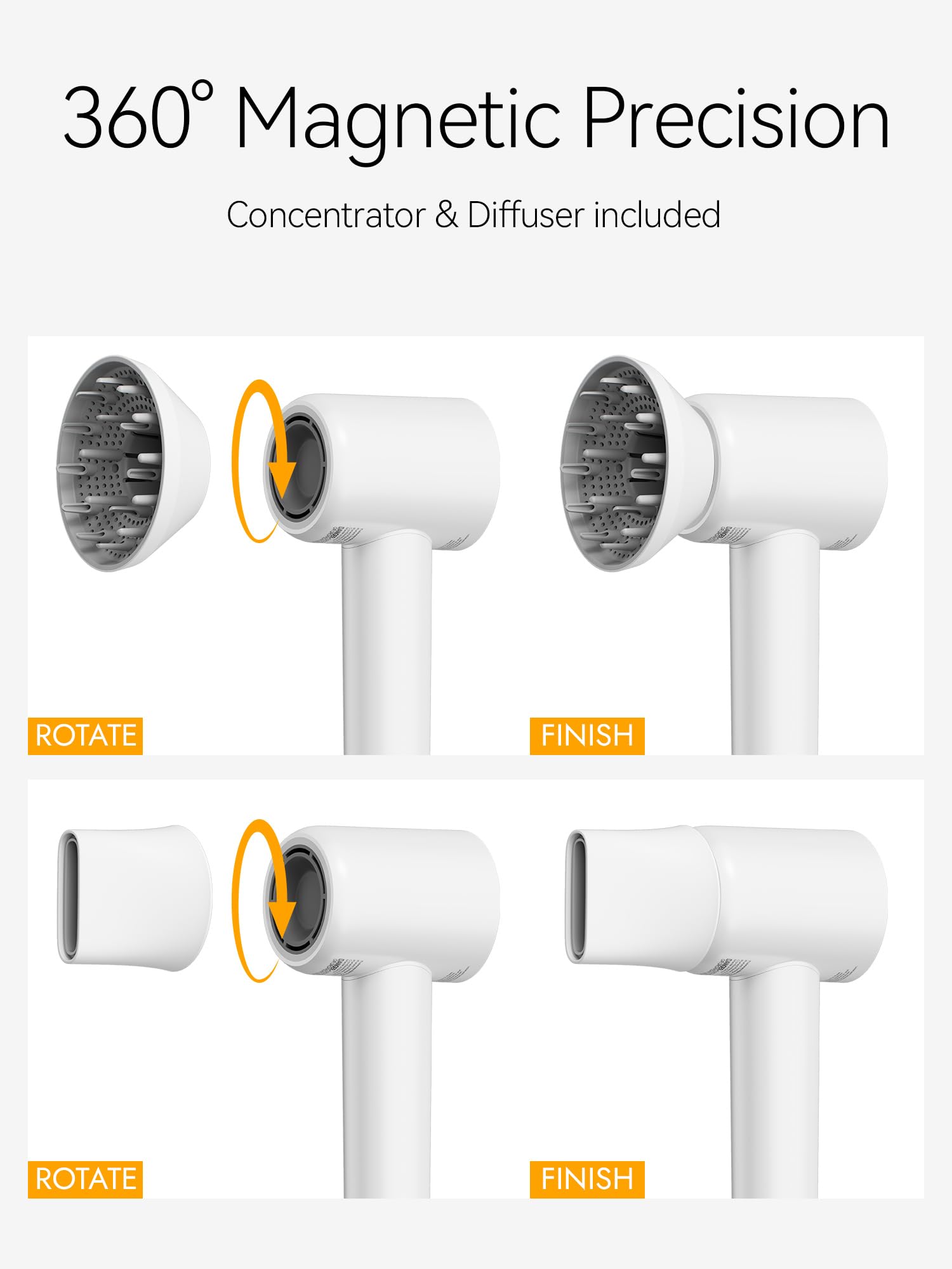 Tideway hair dryer in-use demonstrates lightweight design during styling