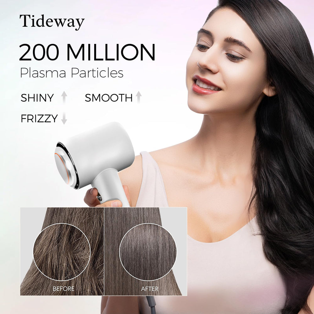 Tideway Hair Dryer low-noise performance suggests quiet operation during styling