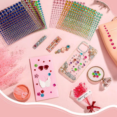 Tidponra six sizes and fifteen colors enhance makeup designs with custom bling.