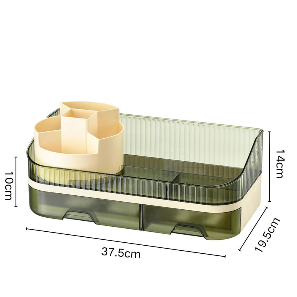 Tidyladyo countertop skincare holder fits bottles and perfumes for clutter-free counters.