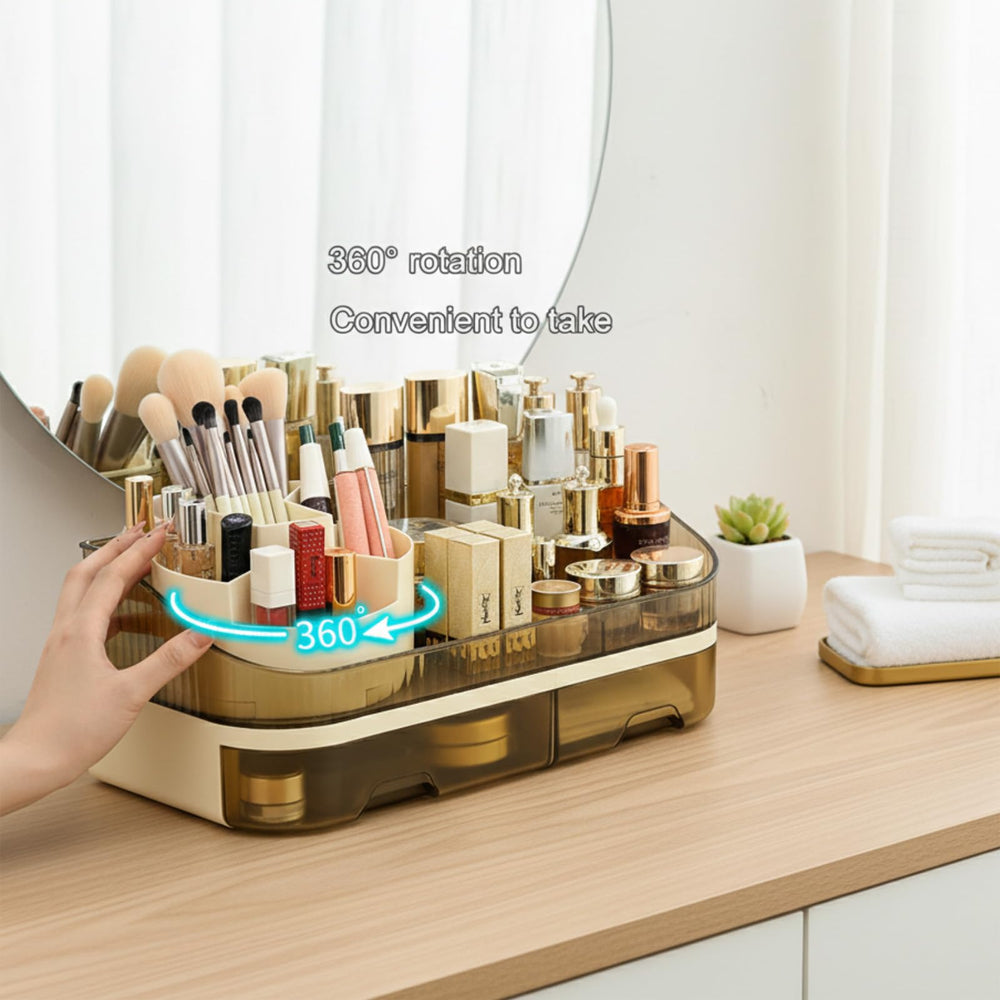 Tidyladyo makeup organizer acrylic durable close-up highlights premium material and cleanability.