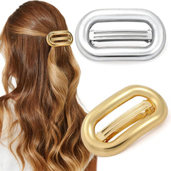 Tiefebene gold vintage barrette closeup showing elegant finish and secure all-day hold.