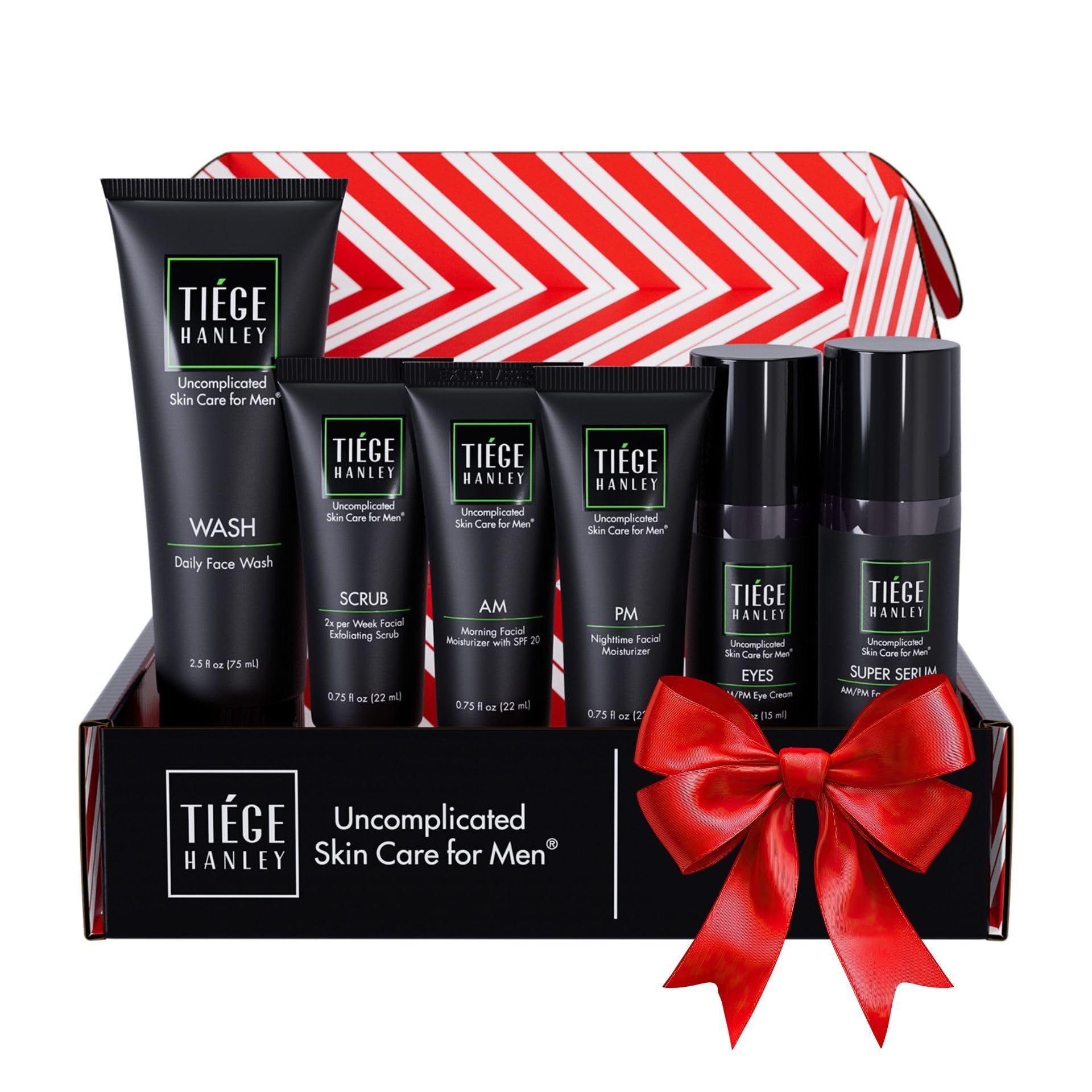 Tiege Hanley face wash bottle for daily cleansing and balance.