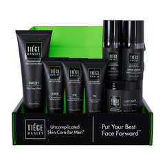 Tiege Hanley Level 4 Face Wash image showing daily cleansing for fresh, balanced skin