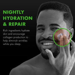 Tiege Hanley night moisturizer being applied on skin