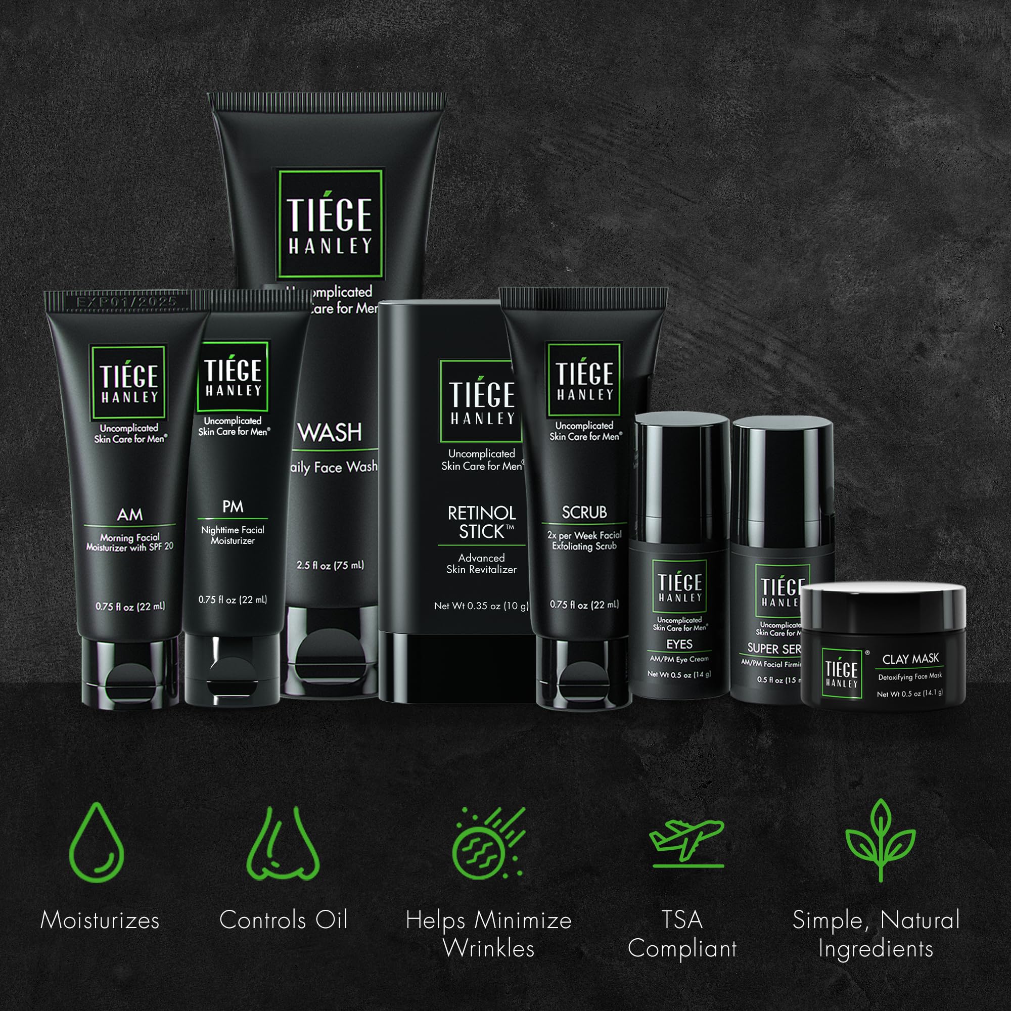 Tiege Hanley PM Moisturizer jar, overnight hydration for skin resilience.