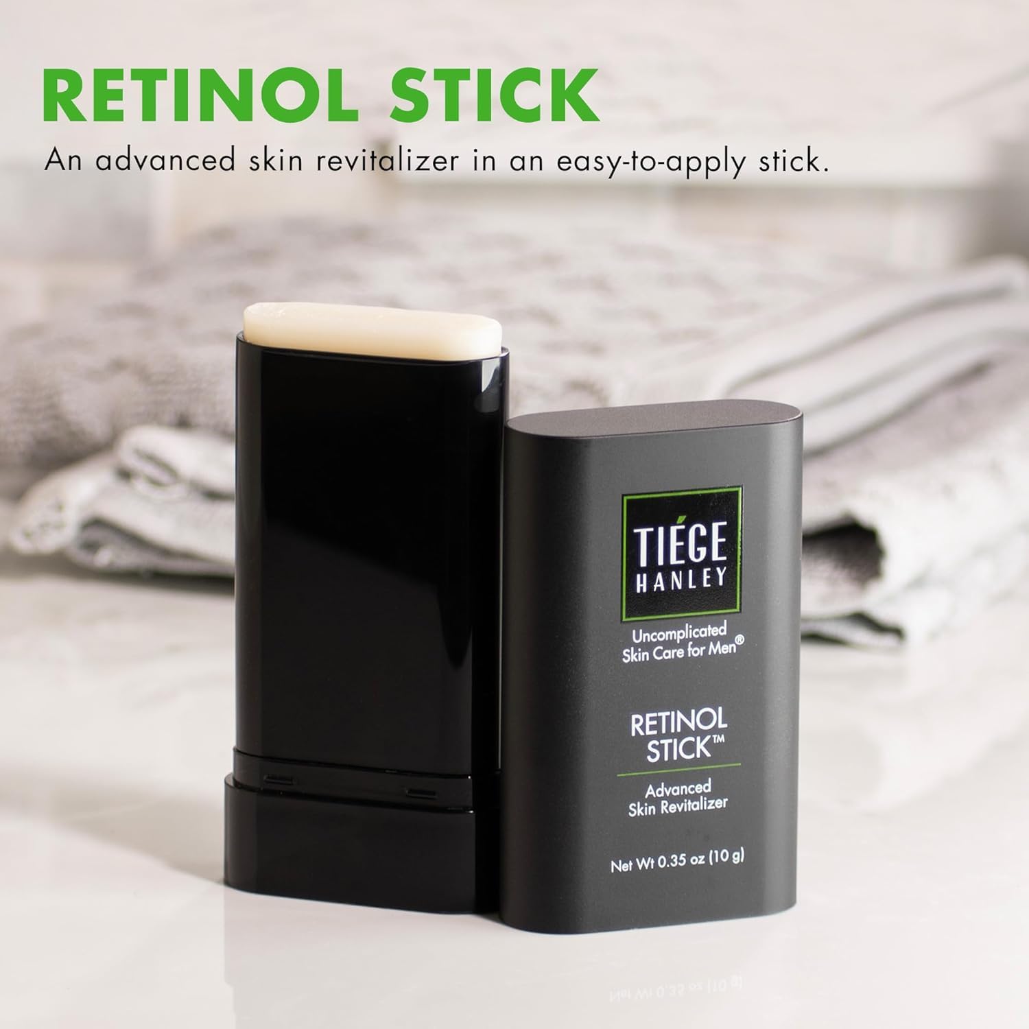 Tiege Hanley Retinol Stick eye-area use demonstrates targeted care
