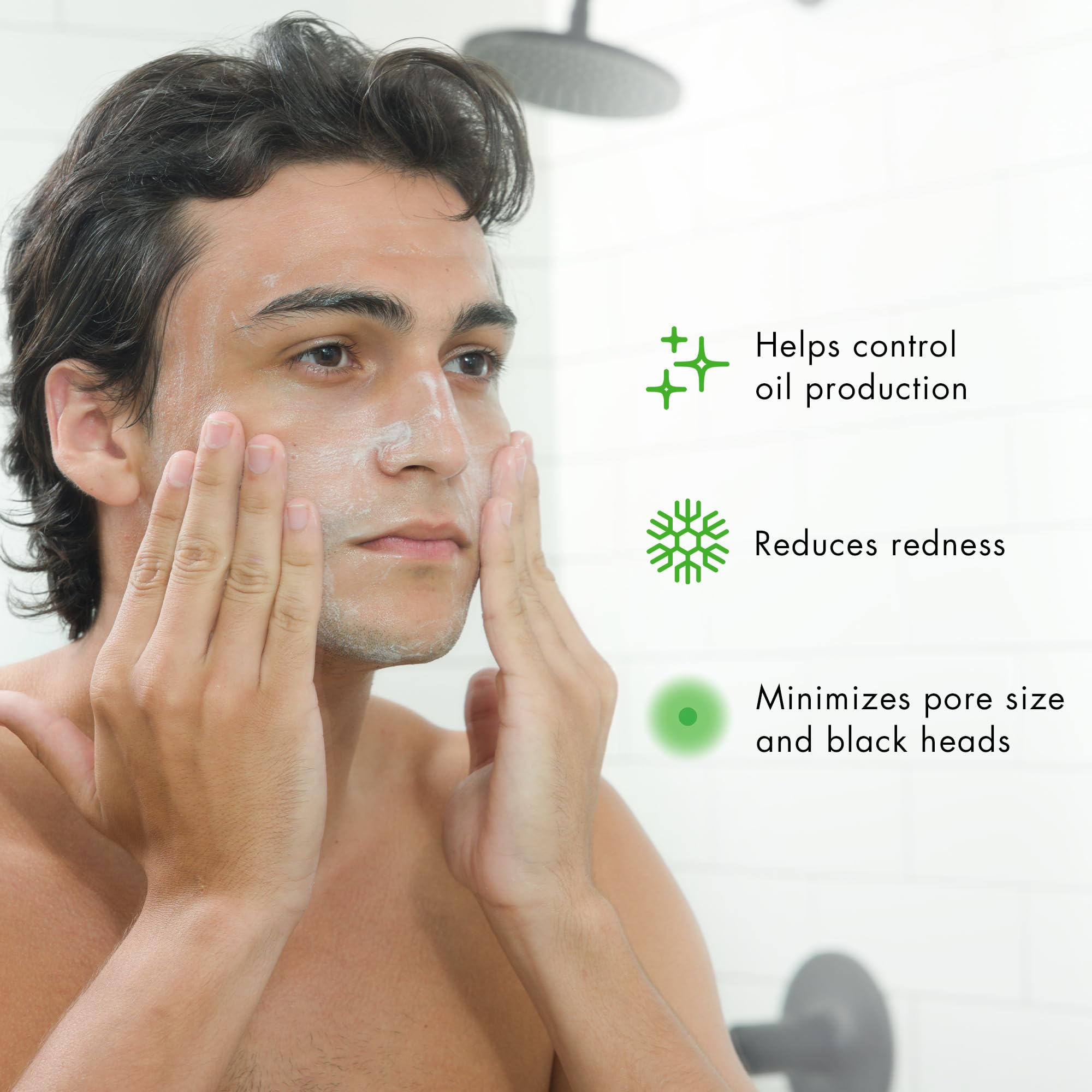 Product packaging close-up highlighting TiegeClear technology for a clearer-looking routine