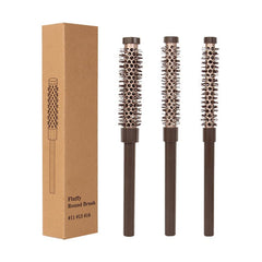 TIENQI 3pcs small round brush 0.78-inch front view for root lift and smooth blowouts