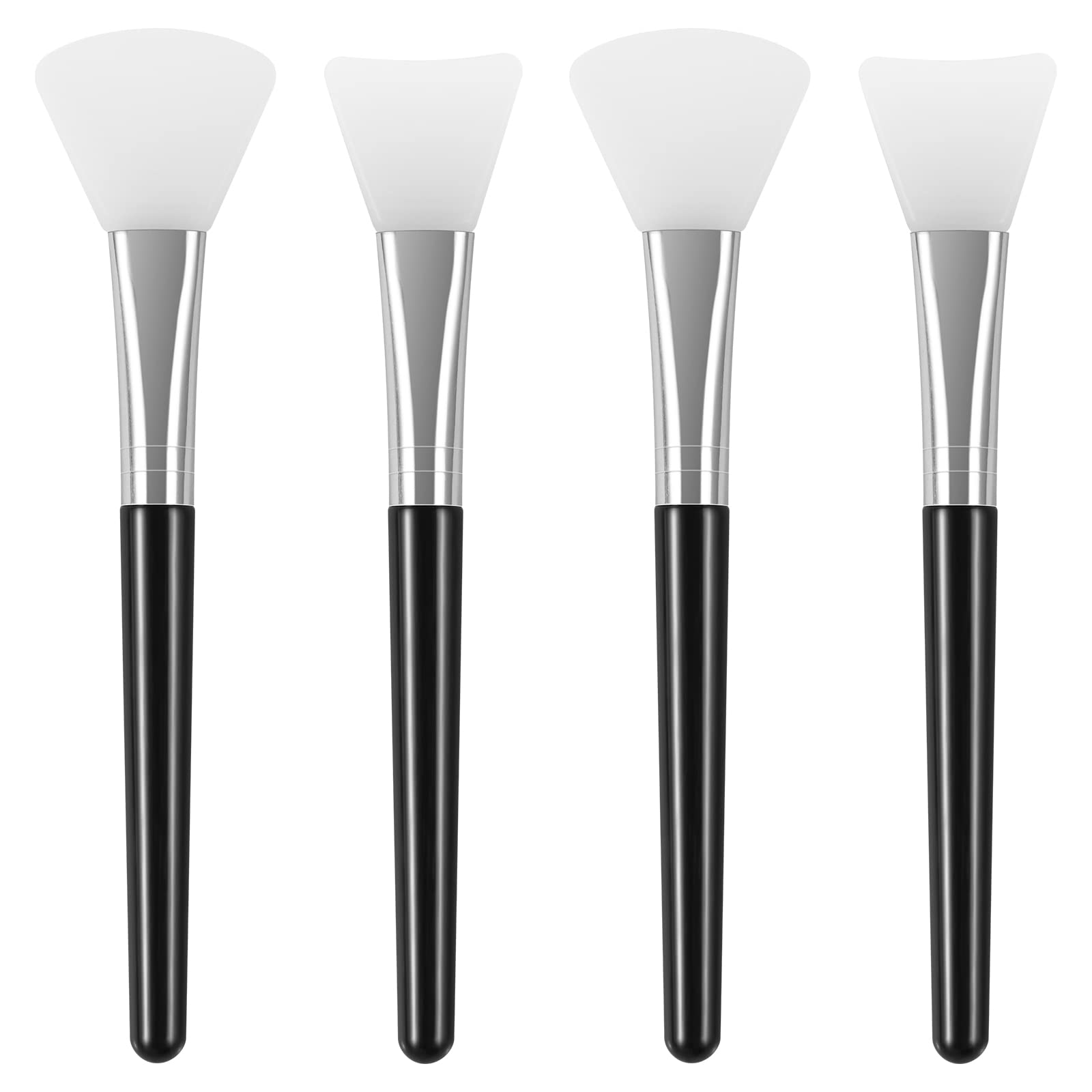 Tifanso 4-piece silicone face mask brush set for hygienic mud mask application