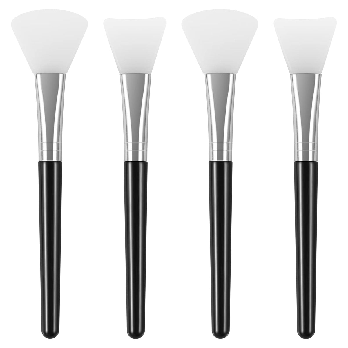 Tifanso 4-piece silicone face mask brush set for hygienic mud mask application