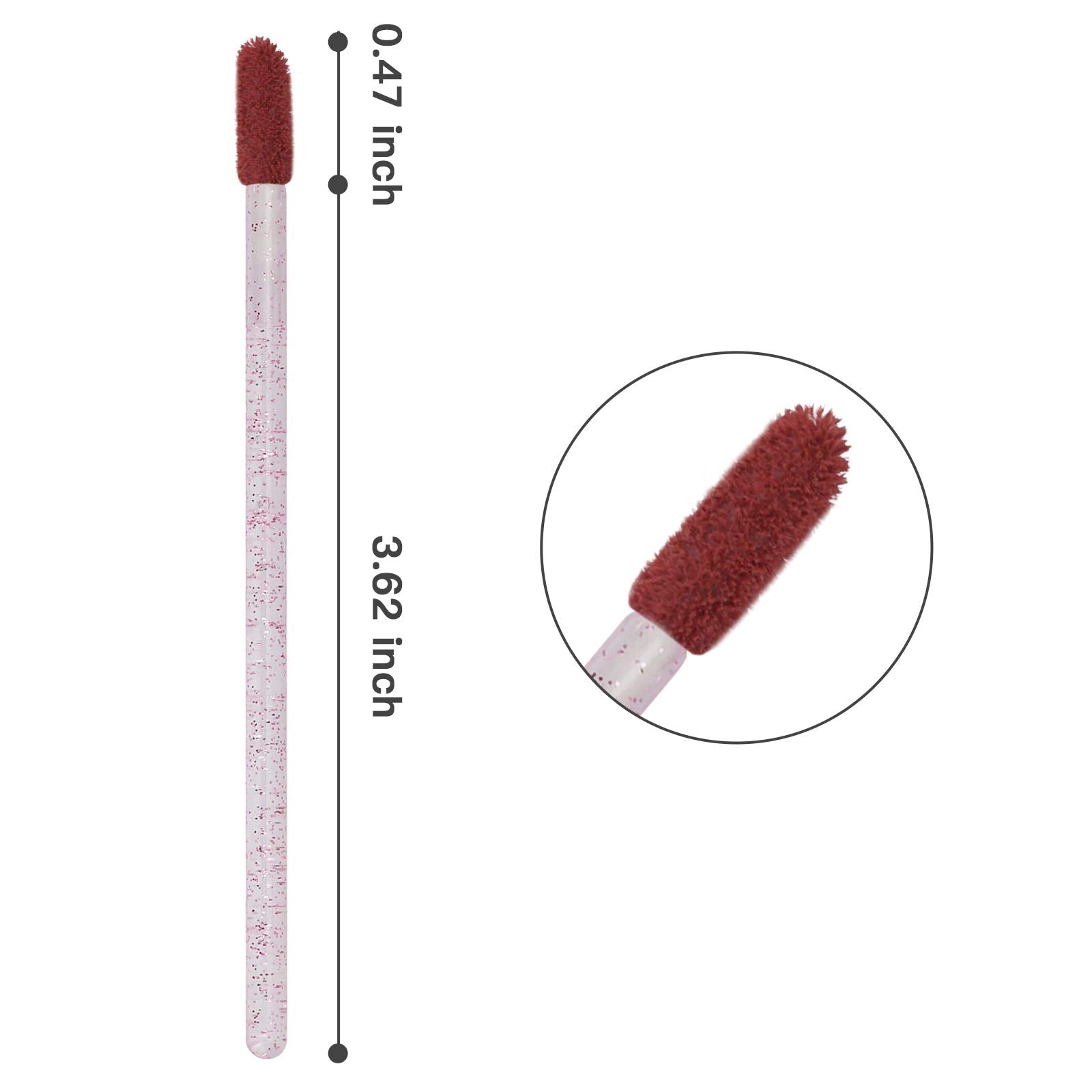 Tifanso multicolor lip brushes arranged for color-coding and versatile lipstick or gloss use.