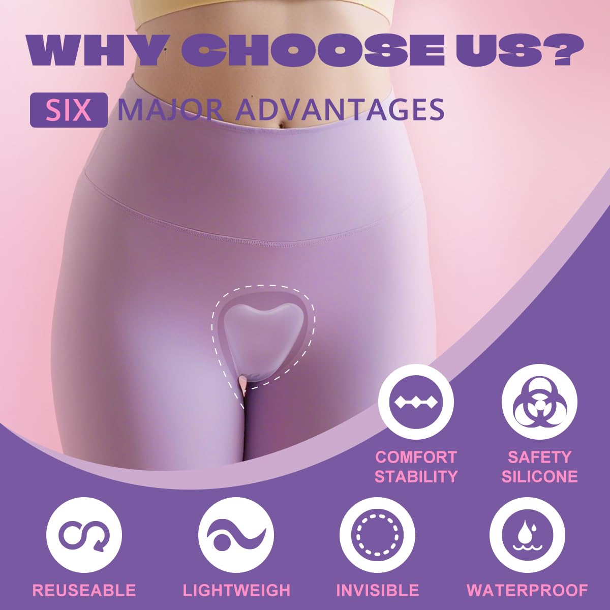 Tifesoo camel toe concealer close up of silicone material for durable use.