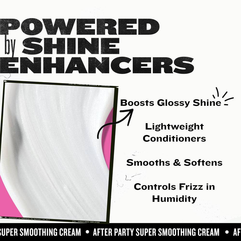 TIGI Bed Head After Party shine-gloss closeup highlighting salon-polish finish.