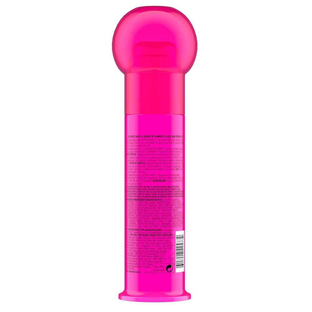 TIGI Bed Head After Party smoothing cream silky texture improves manageability during styling