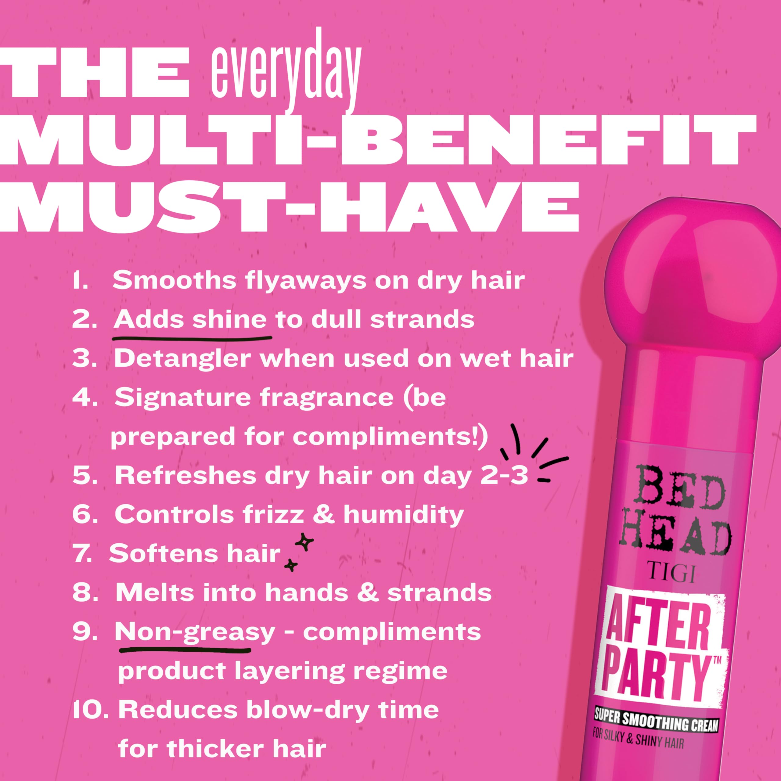 TIGI Bed Head After Party summer fruit fragrance note for fresh scent.