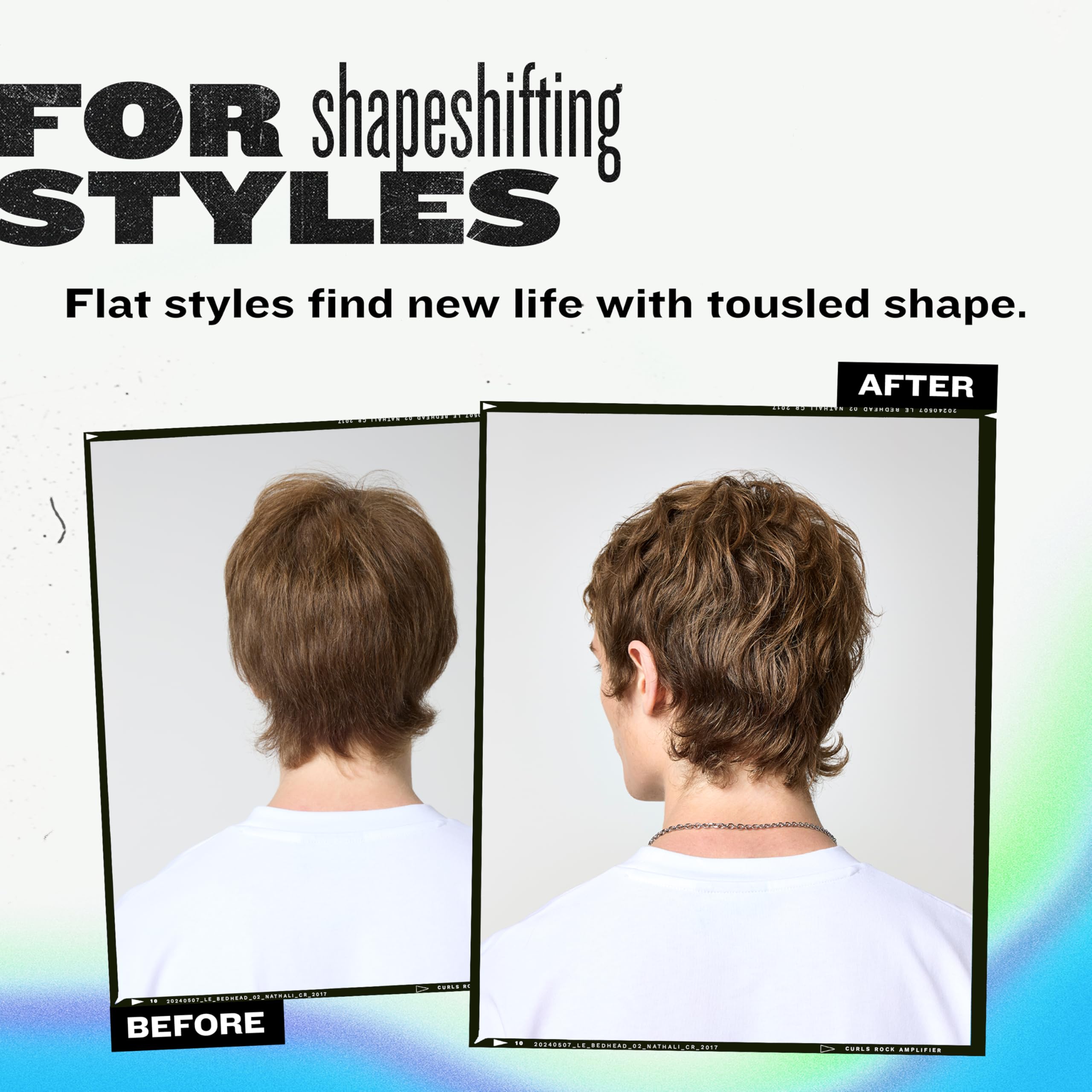 TIGI Bed Head Back It Up demonstrates definition and body for various hair types.