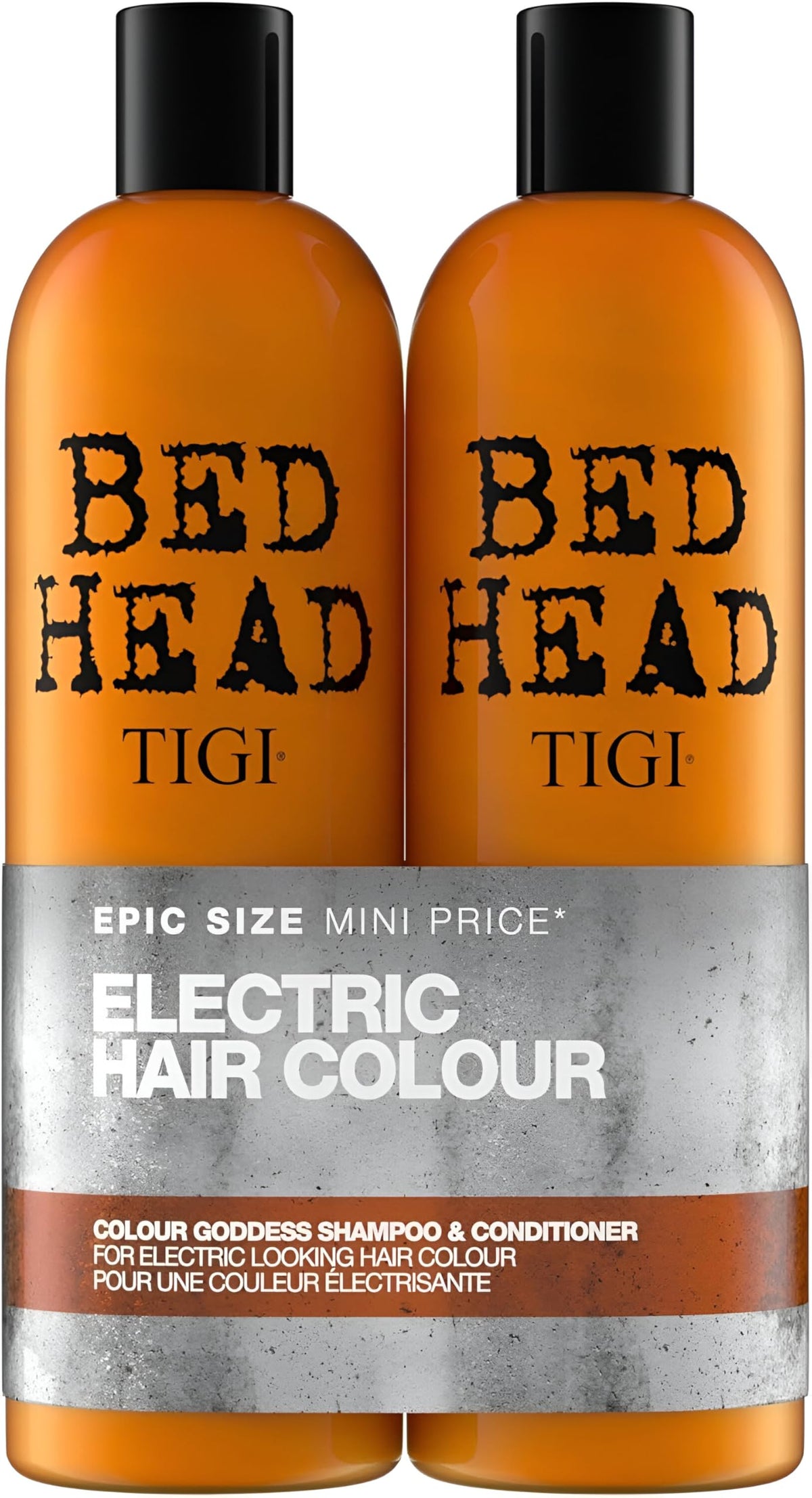 TIGI Bed Head Colour Goddess shampoo bottle—color protection for vibrant dyed hair.