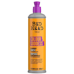 TIGI Bed Head Colour Goddess Shampoo bottle with color protection for dyed hair.