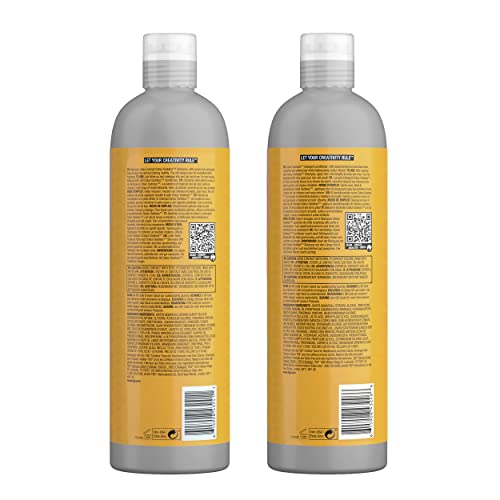 TIGI Colour Goddess shampoo label emphasizes antioxidants and coconut oil nourishment