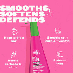 TIGI Bed Head Ego Boost being applied for targeted split end repair.