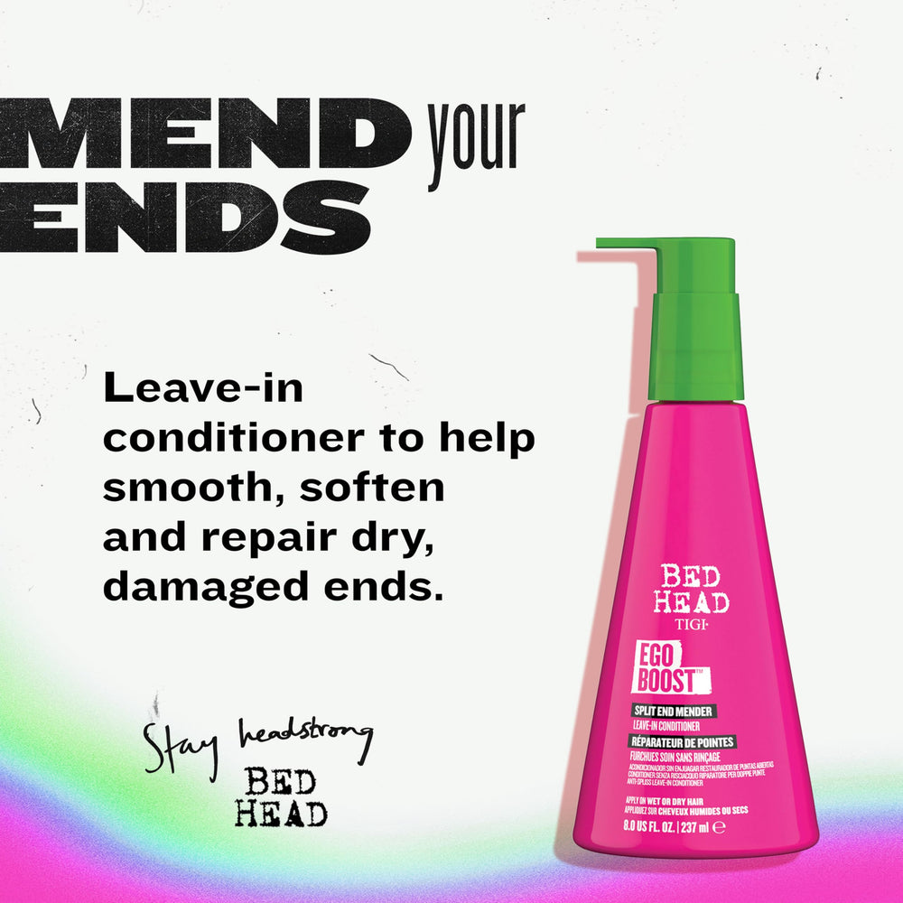 TIGI Bed Head Ego Boost pump close-up for even application.