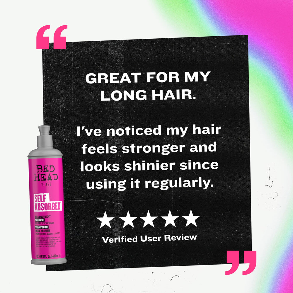 TIGI Bed Head Frizz Control bottle with almond oil implies nourishing care.