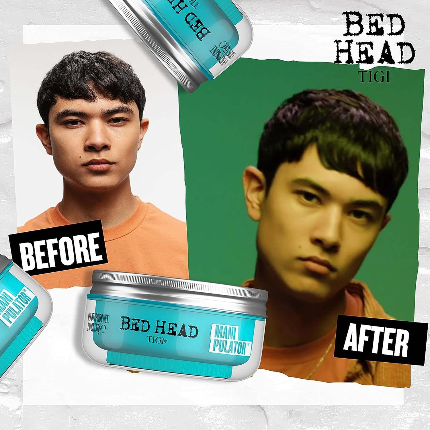 TIGI Bed Head Manipulator humidity-resistant finish on frizz-prone hair