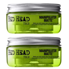 TIGI Bed Head Manipulator Matte Wax 2oz pack offers flexible hold for textured, unisex styling.