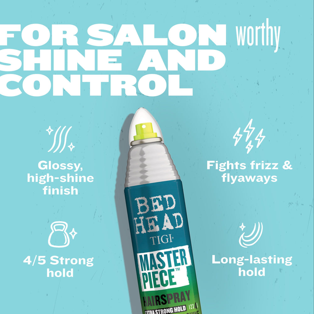 TIGI Bed Head Masterpiece long-lasting-hold delivers enduring style without stiffness.